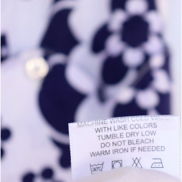 Tory Burch Size US2 XS Purple White Sundress Floral Linen Sleeveless Tank Mini - Picture 6 of 8